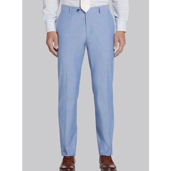 NWT Tommy Hilfiger Modern Fit Cotton Blend Suit Pants – Blue – Men’s 42W x 32L - Picture 1 of 3